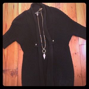 David Kahn black long sweater